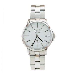 Alexandre Christie AC 1032 Silver White Steel Lady LDBSSSL